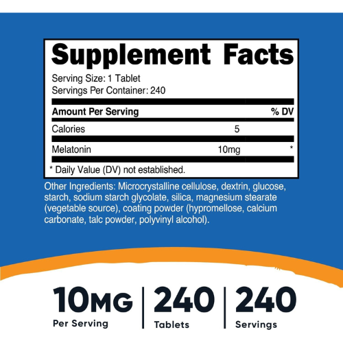 [뉴트리코스트] 멜라토닌 10mg 240정