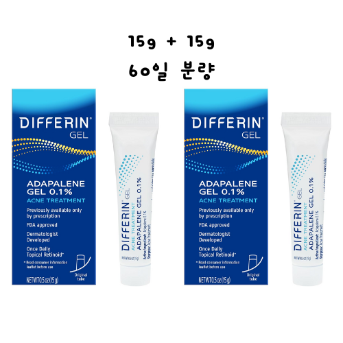 디페린겔 15g 1+1 아이돌 여드름 연고 (튜브형)